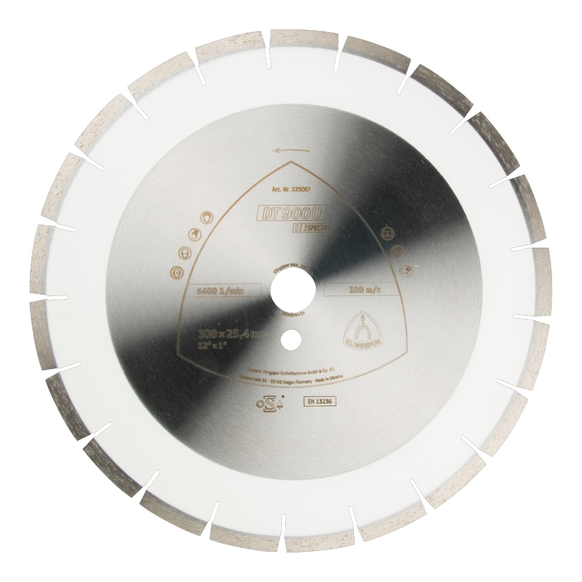 Klingspor DT 900 U Diamanttrennscheiben 350 x 3 x 25,4 mm 24 Segmente 40 x 3 x