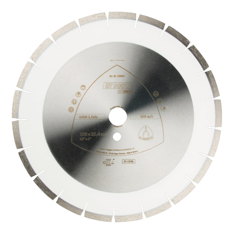 Klingspor DT 900 U Diamanttrennscheiben 350 x 3 x 25,4 mm 24 Segmente 40 x 3 x