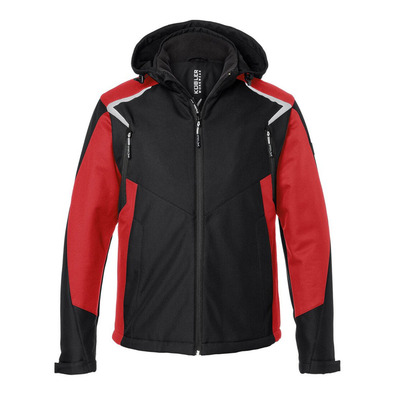 Kübler Jacke Winter Softshell BODYFORCE schwarz/mittelrot Form 1325 Größe S