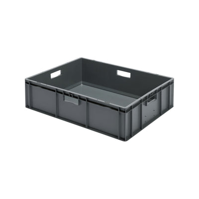 LA-KA-PE Transport-Stapelkasten B800xT600xH210 mm blau, geschlossen mit