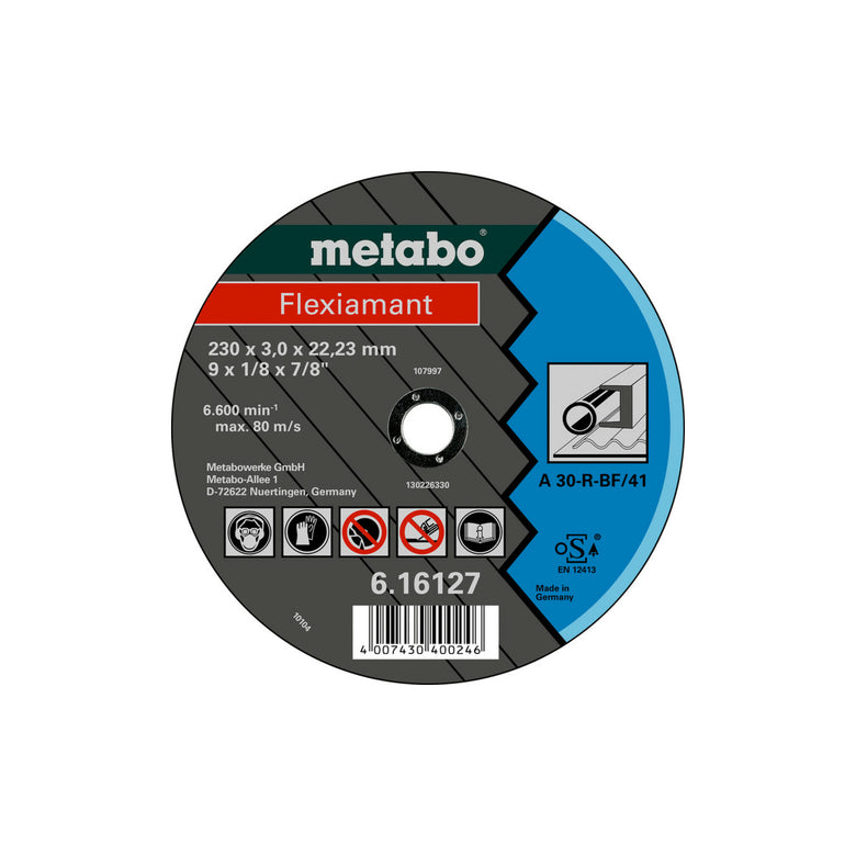 Metabo Flexiamant 150x3,0x22,23 Stahl, Trennscheibe, gerade Ausführung 25 Stk