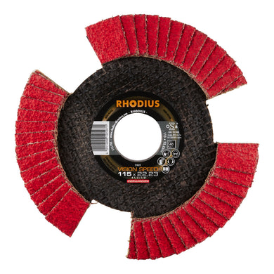 RHODIUS TOPline VISION SPEED Fächerschleifscheibe 115 x 22,23 mm K40 10 Stk