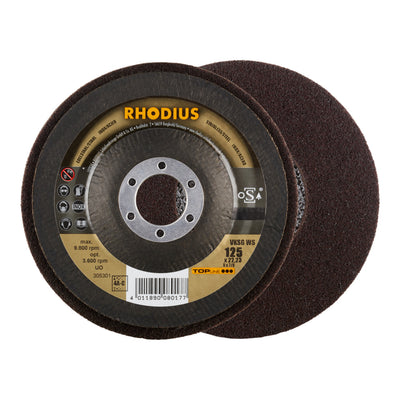 RHODIUS TOPline VKSG WS Vlieskompaktscheibe 125 x 22,23 mm 4A-coarse 2 Stk