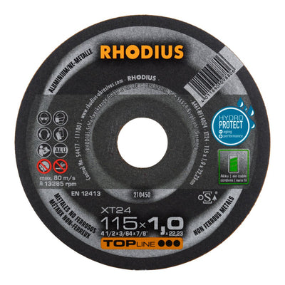 RHODIUS TOPline XT24 Extradünne Trennscheibe 115 x 1,0 x 22,23 mm 50 Stk
