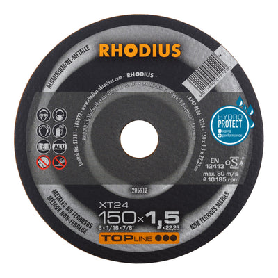 RHODIUS TOPline XT24 Extradünne Trennscheibe 150 x 1,5 x 22,23 mm 25 Stk