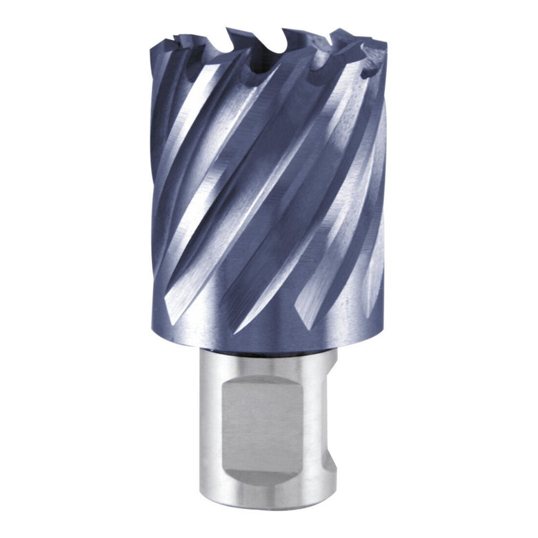 RUKO Kernbohrer HSS-TiAlN mit Weldonschaft (3/4 Zoll) Durchmesser 57 mm