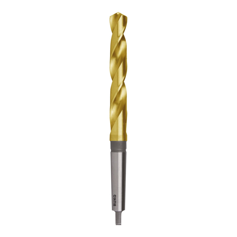RUKO Spiralbohrer DIN 345 Typ N HSSE Co 5 TiN D 12,5 mm L 182 mm