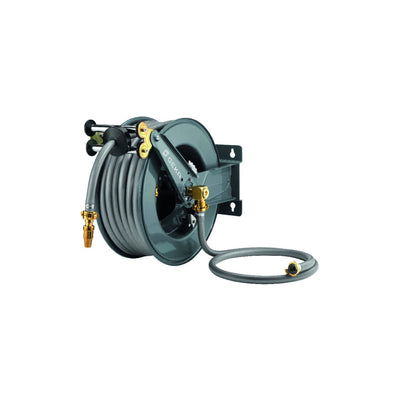 Schlauchaufroller PA30SK f.Wasser L.30m Geh.STA Ausgang G 1 Zoll AG GEKA
