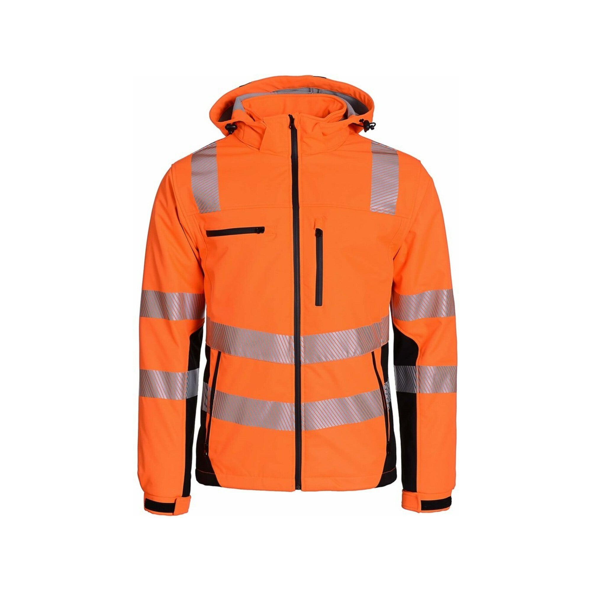 Softshelljacke, Gr. M orange/schwarz Gr. M