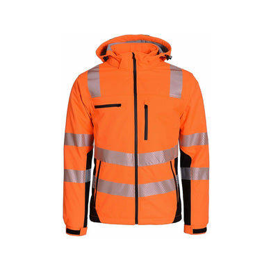 Softshelljacke, Gr. M orange/schwarz Gr. M