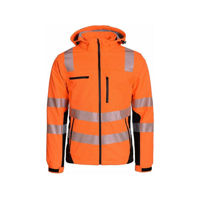 Softshelljacke, Gr. M orange/schwarz Gr. M