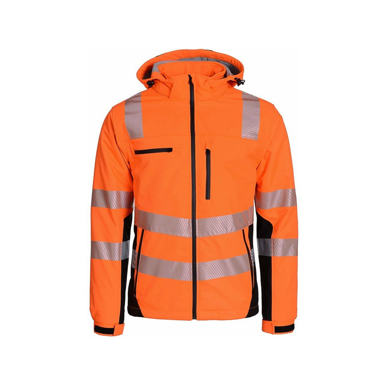 Softshelljacke, Gr. M orange/schwarz Gr. M