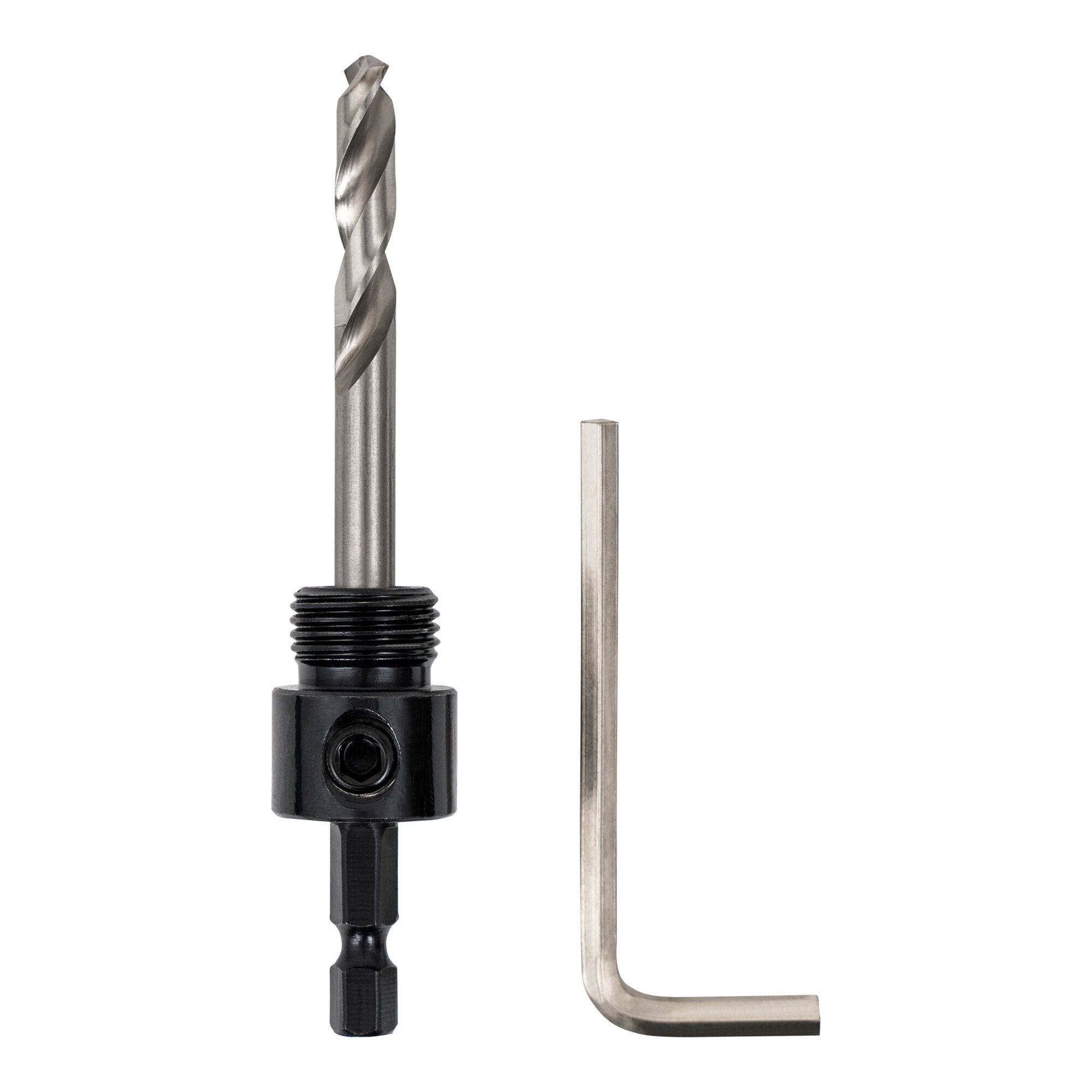 STIER 1/4" HEX adapter 5/8" 18 UNF for hole saws 32-60 mm including Allen key