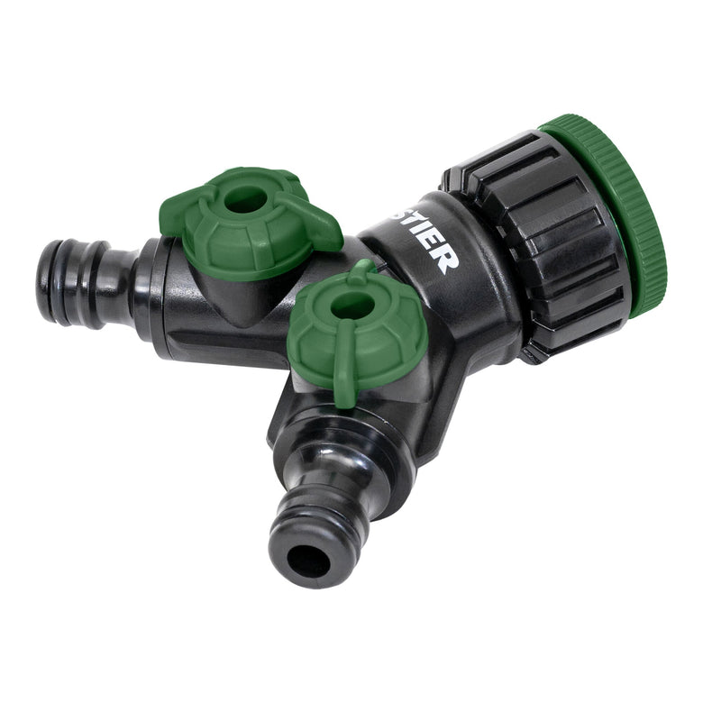 STIER 2 Wege-Ventil / Verteiler Premium 33,3mm G1" und 26,5mm G3/4