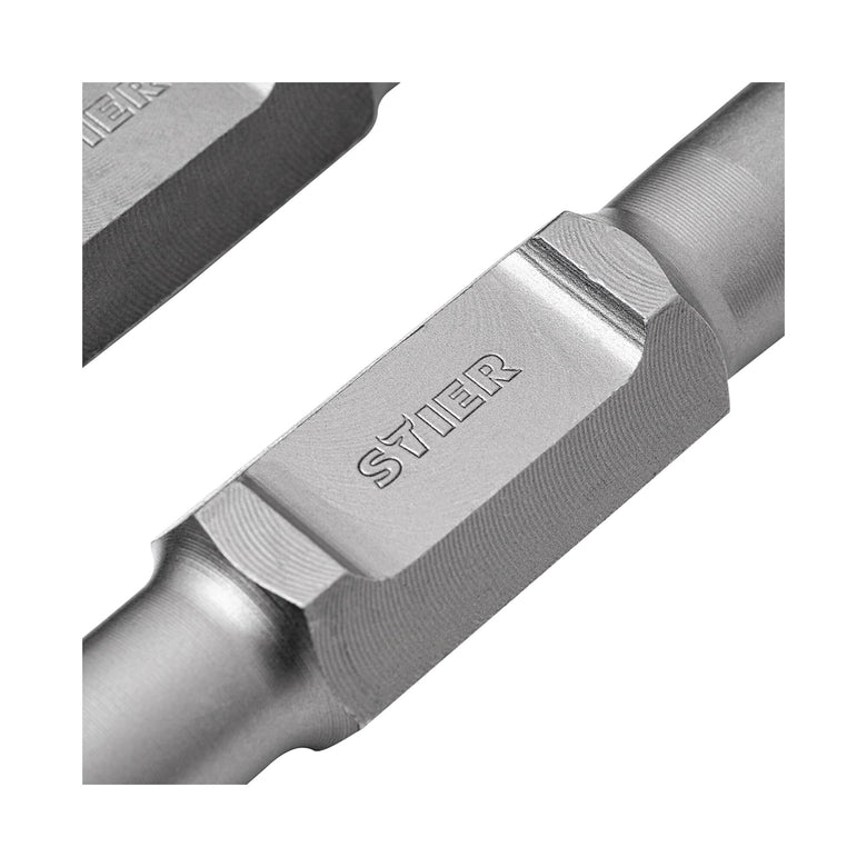 STIER SDS-HEX flat chisel pointed chisel set 410 mm for demolition hammer versatile
