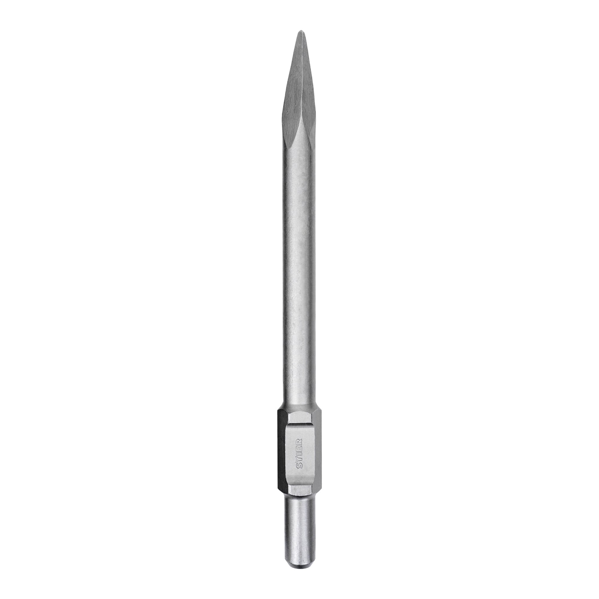 STIER SDS-HEX Spitzmeißel 410 mm für Abbruchhammer aus Stahl guter