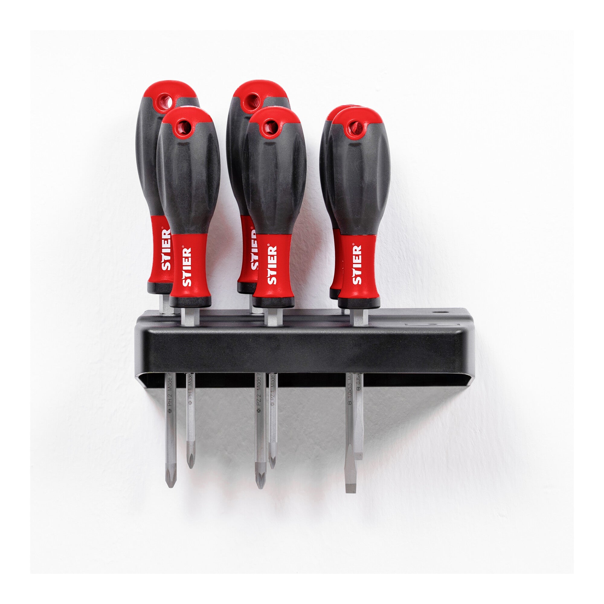 STIER 7-piece screwdriver set, standard version, chrome-vanadium steel