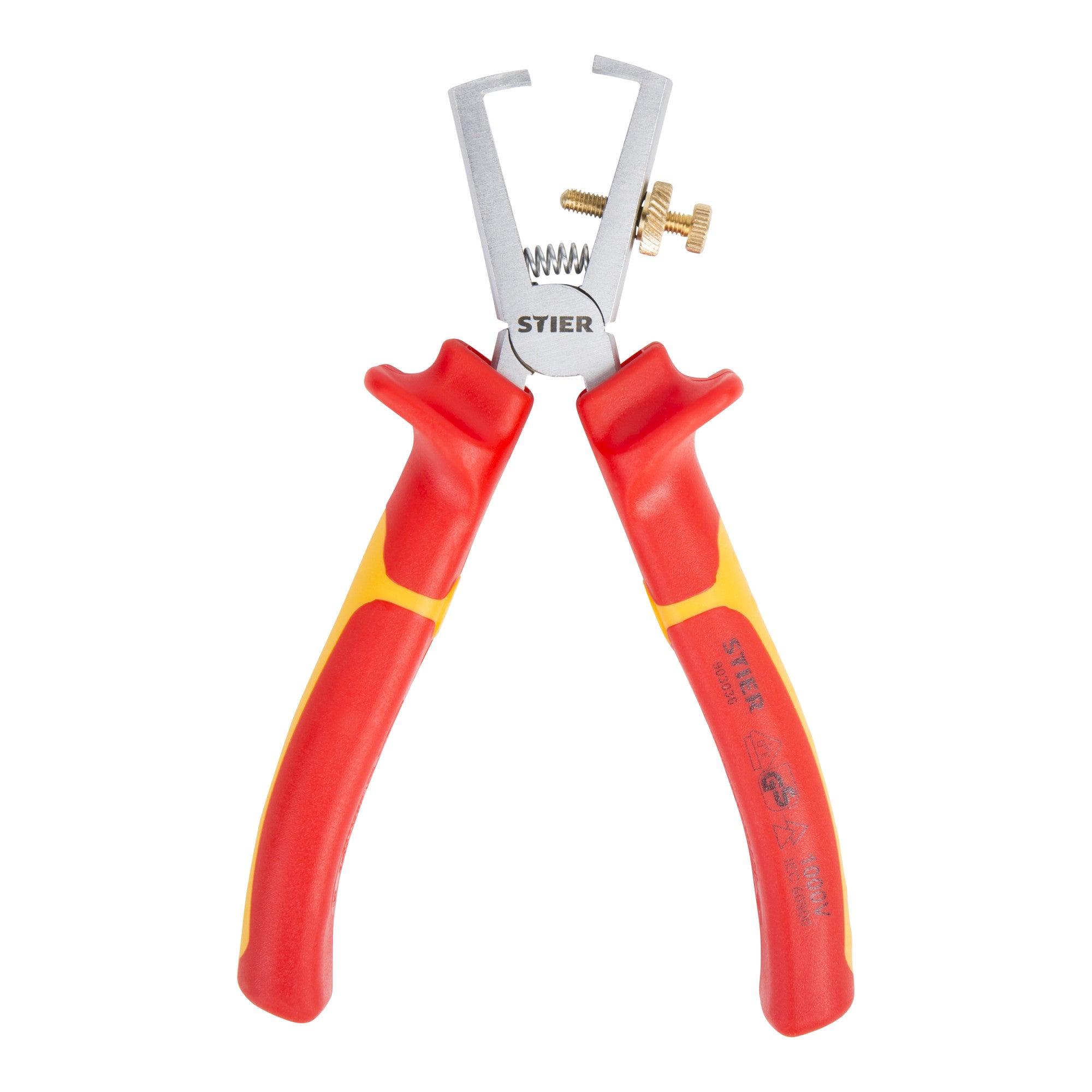 STIER wire stripping pliers 160 mm VDE-tested 2-component safety sheaths