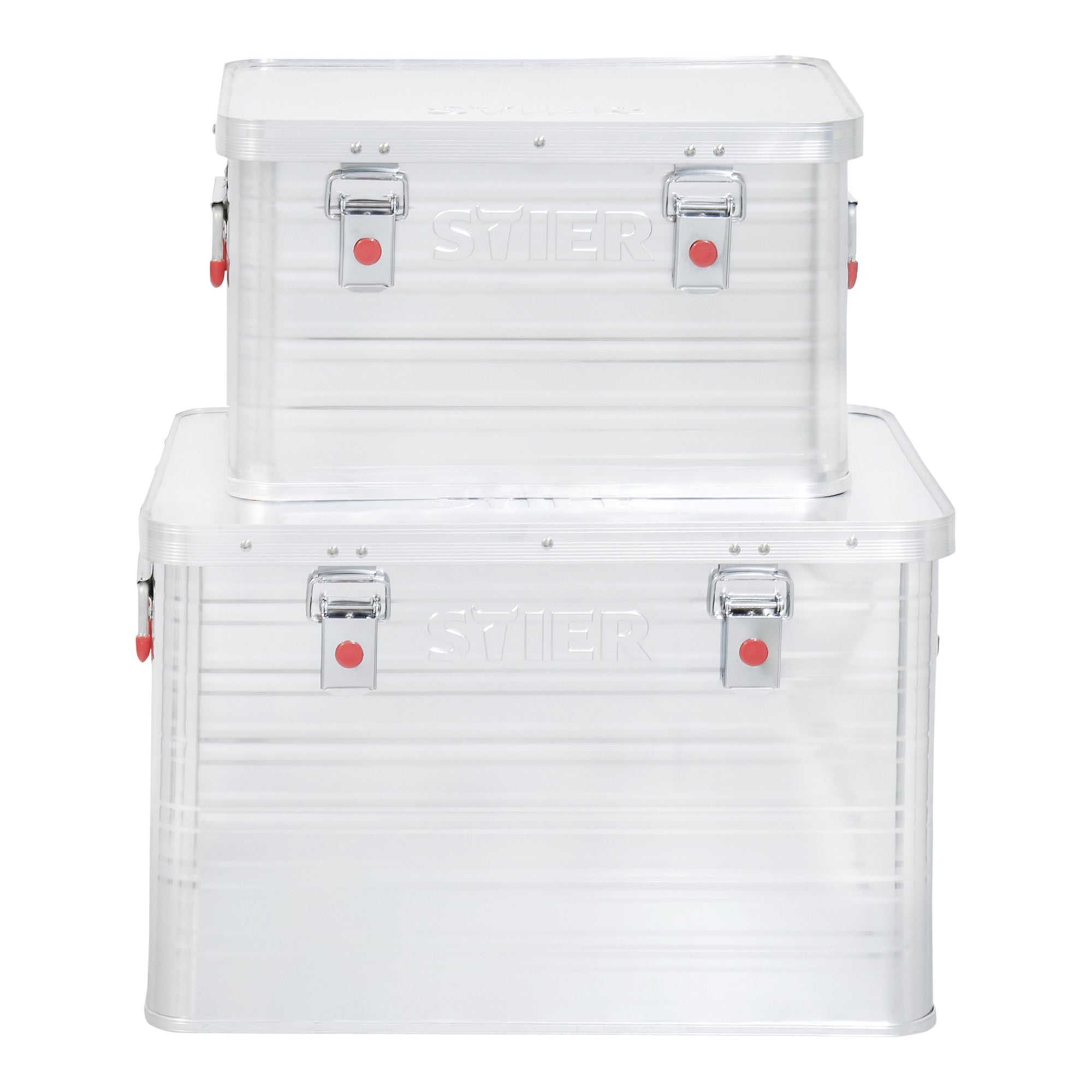 STIER Alubox Aluminiumbox Transportkiste Staub und Spritzwasserschutz div Größen