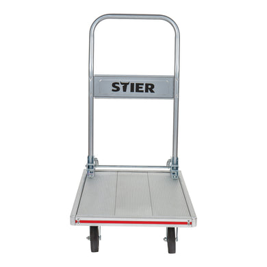 STIER platform trolley aluminum transport trolley foldable edge protection load capacity