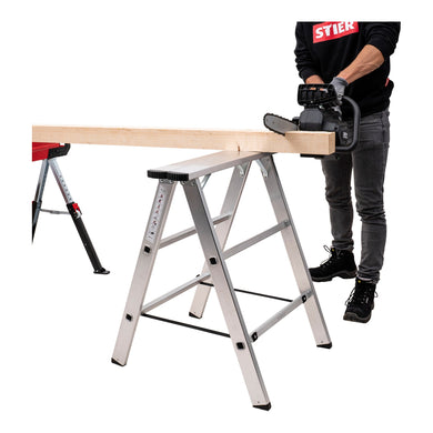 STIER aluminum trestle with a load capacity of 150kg work trestle jack stand
