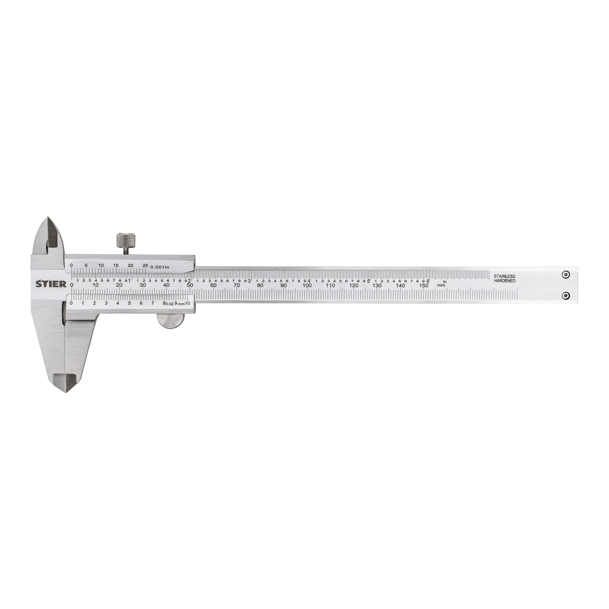 STIER Analoger Messschieber | Präzisionsmessschieber | Feststellschraube 150 mm