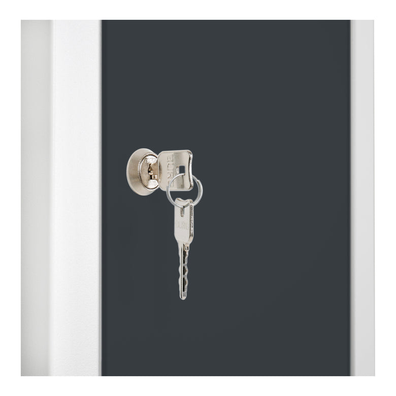 STIER wardrobe locker | add-on unit | 1800x300x500mm | light gray | metal cabinet | expandable | locker | 1 compartment | locker | secure storage of valuables | wardrobe cabinet