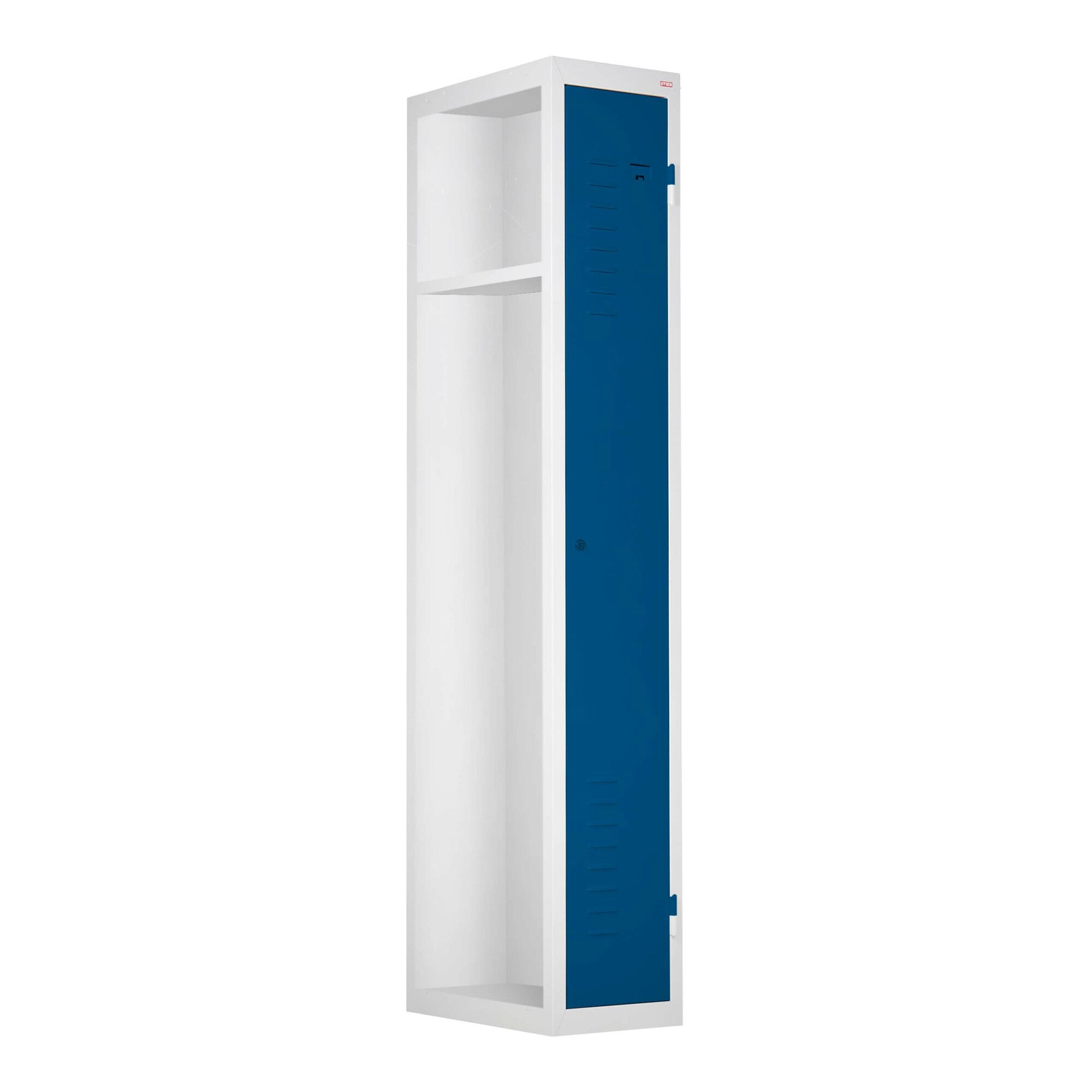 STIER wardrobe locker | add-on unit | 1800x300x500mm | light gray | metal cabinet | expandable | locker | 1 compartment | locker | secure storage of valuables | wardrobe cabinet