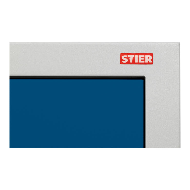 STIER wardrobe locker | add-on unit | 1800x300x500mm | light gray | metal cabinet | expandable | locker | 1 compartment | locker | secure storage of valuables | wardrobe cabinet