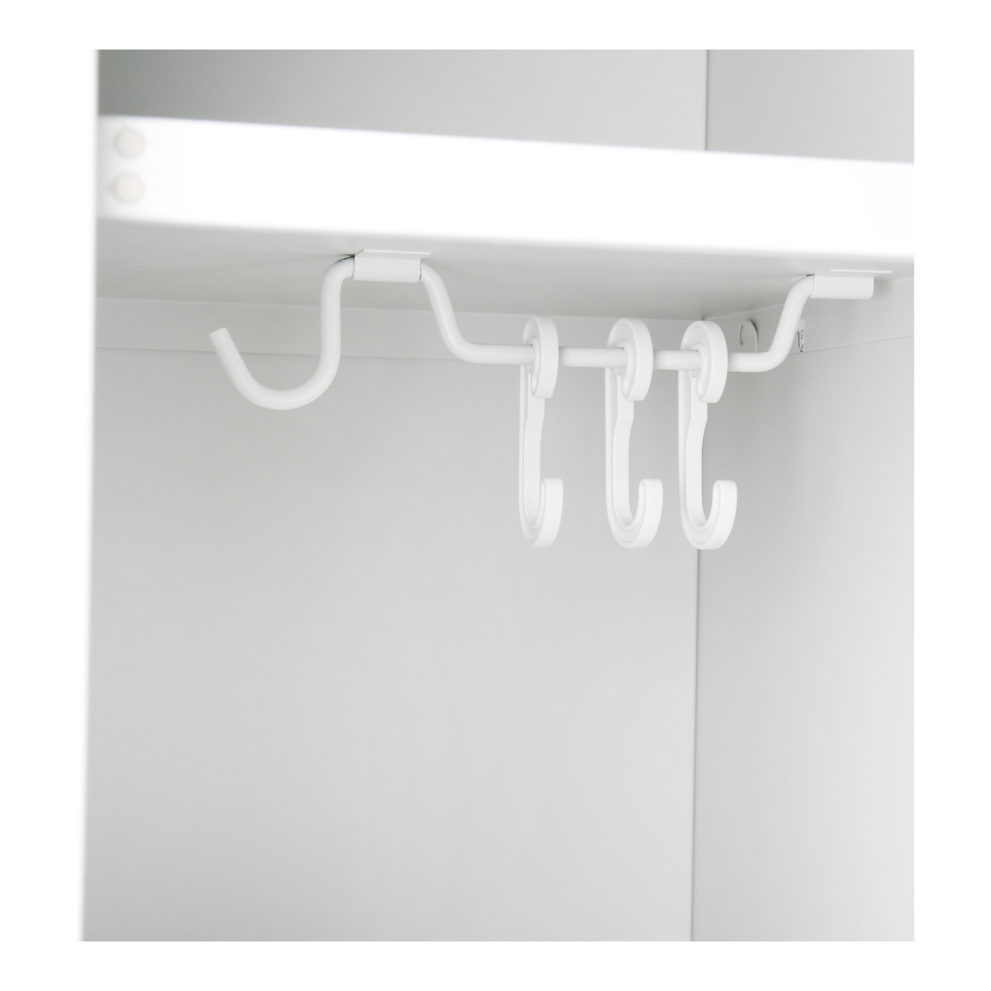 STIER Garderobenspind 2 Fächer 1800x300x500mm lichtgrau