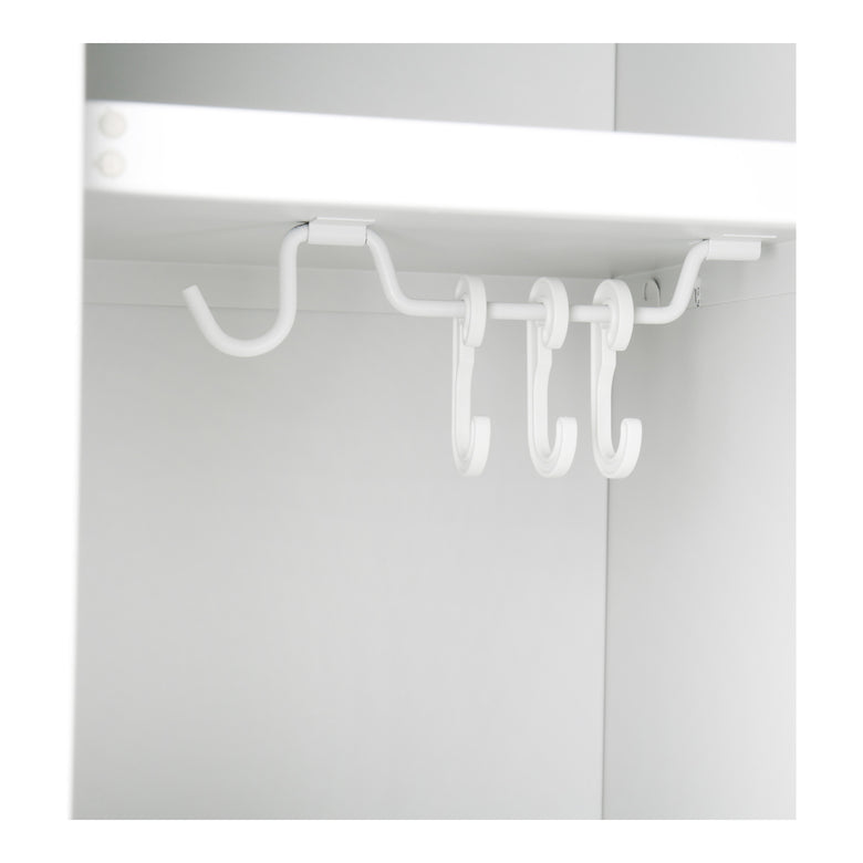 STIER Garderobenspind 2 Fächer 1800x300x500mm lichtgrau