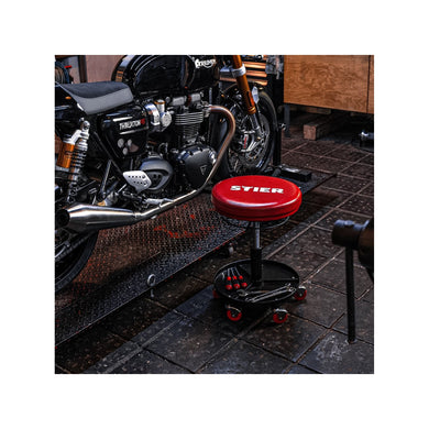 STIER Rollhocker für die Werkstatt höhenverstellbar Drehhocker Werkstatthocker