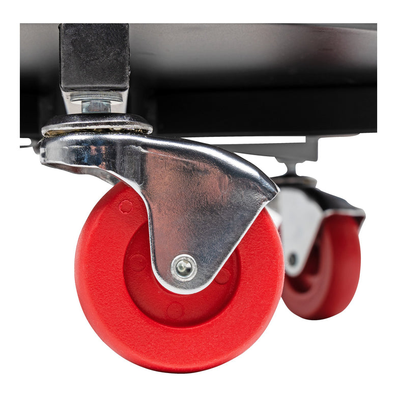 STIER rolling stool for the workshop, height-adjustable swivel stool, workshop stool