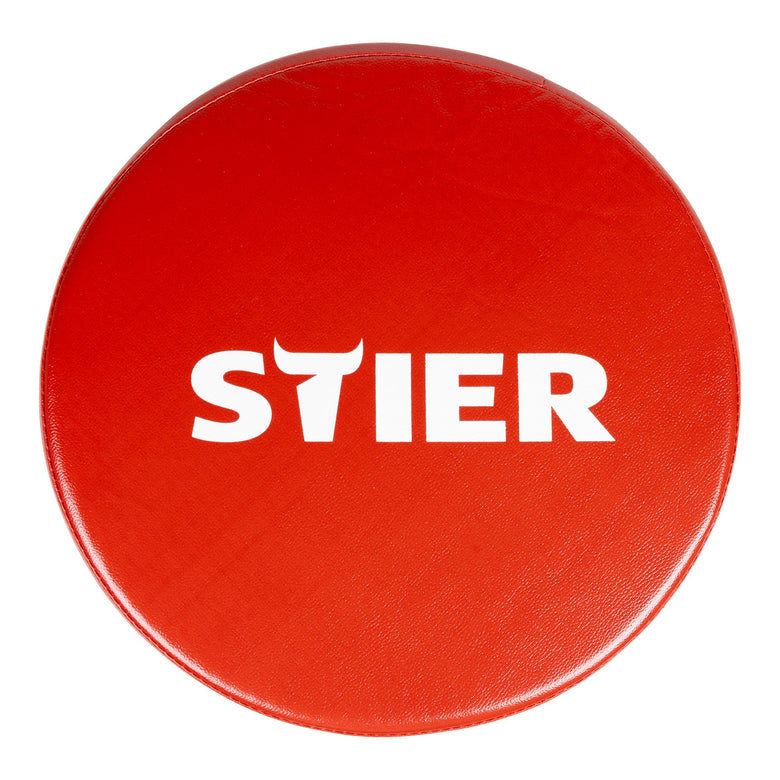STIER rolling stool for the workshop, height-adjustable swivel stool, workshop stool