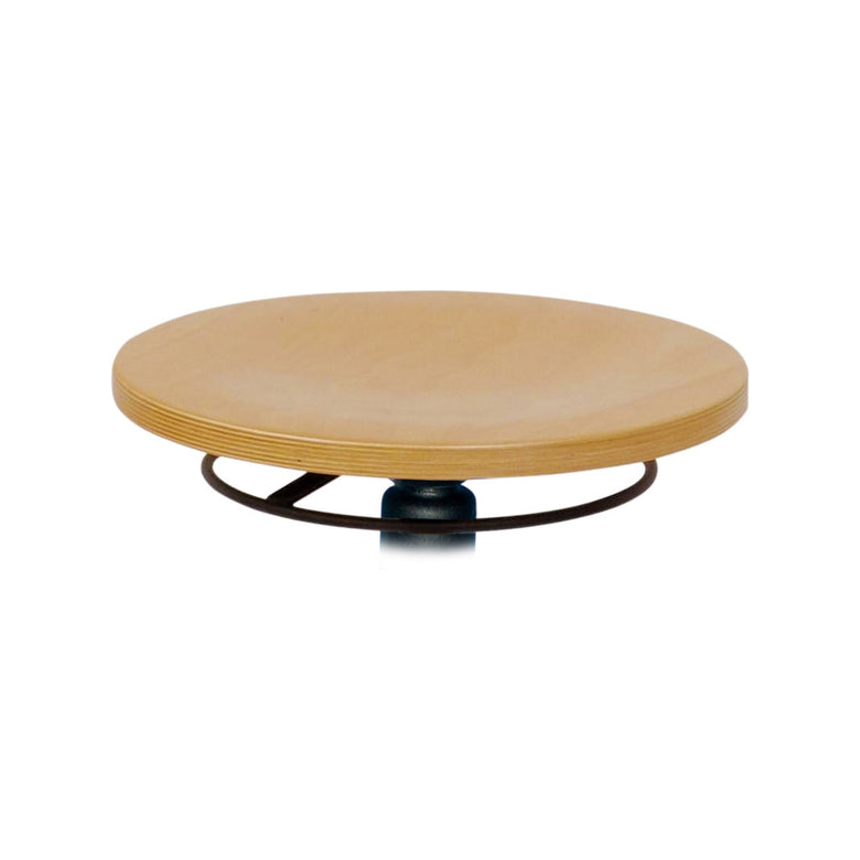 STIER work stool with glides, seat height 410-600 mm, natural beech