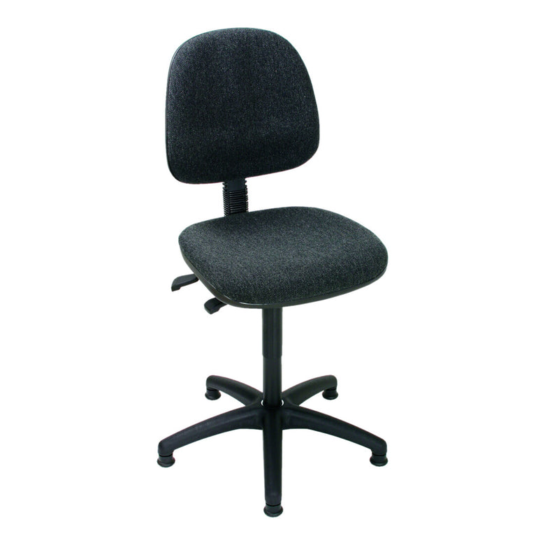 STIER work chair with glides without armrests seat height 450-640mm upholstery