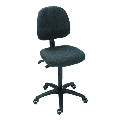 STIER work chair with castors without armrests seat height 460-650mm upholstery