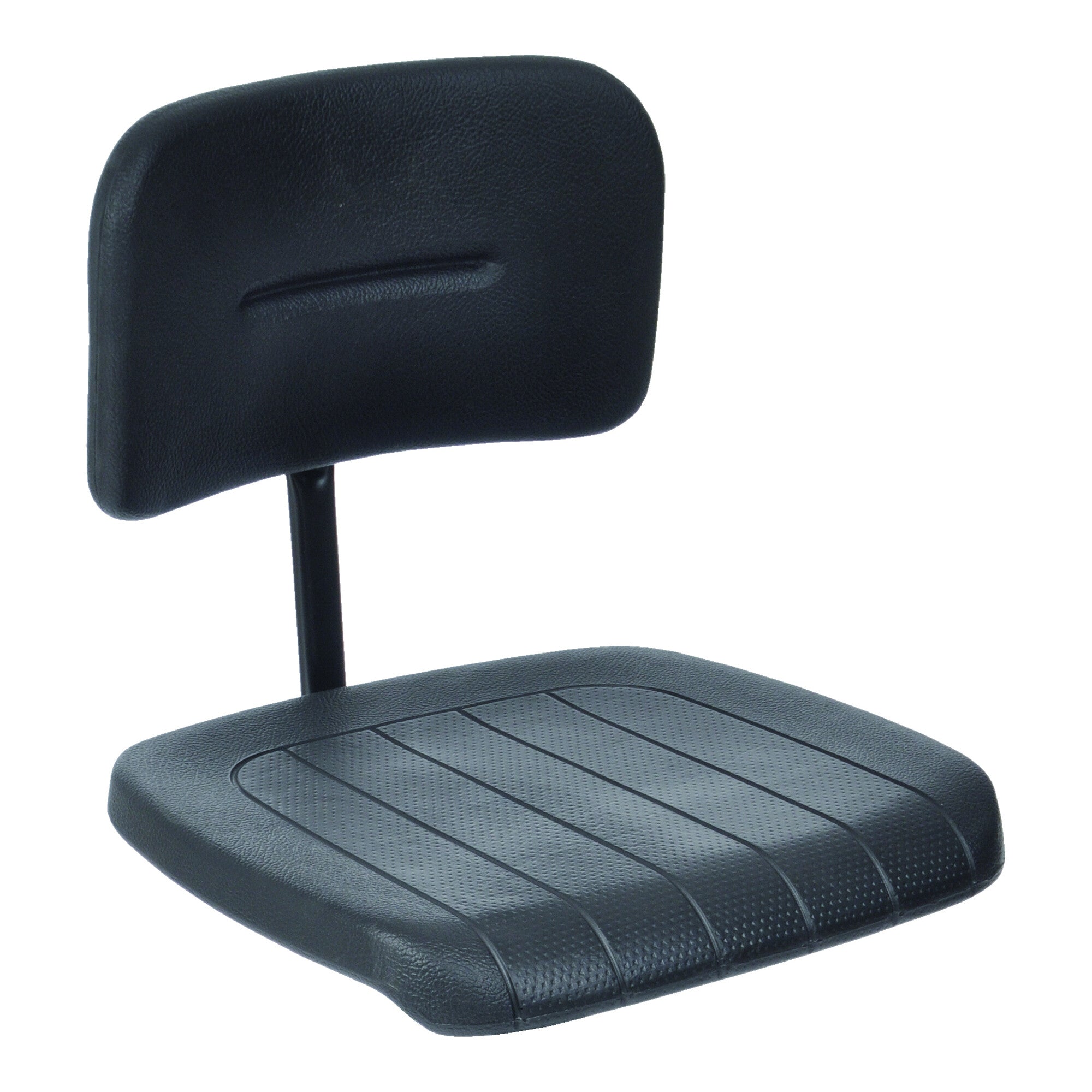 STIER work chair with double castors, height-adjustable seat height 470-660 mm