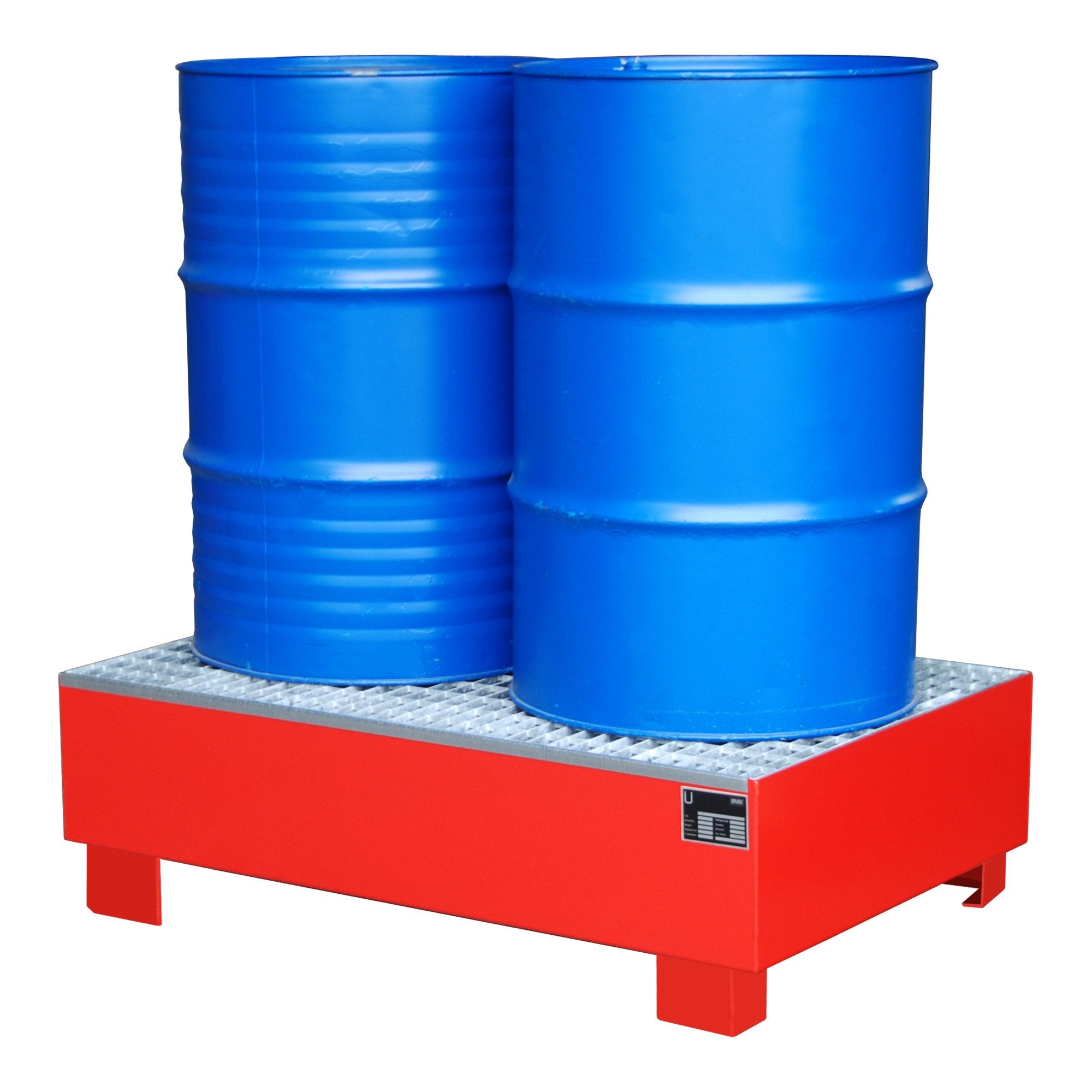 Stier Rot STIER Auffangwanne Premium rot für 2x200l Fässer 1200x800x360mm