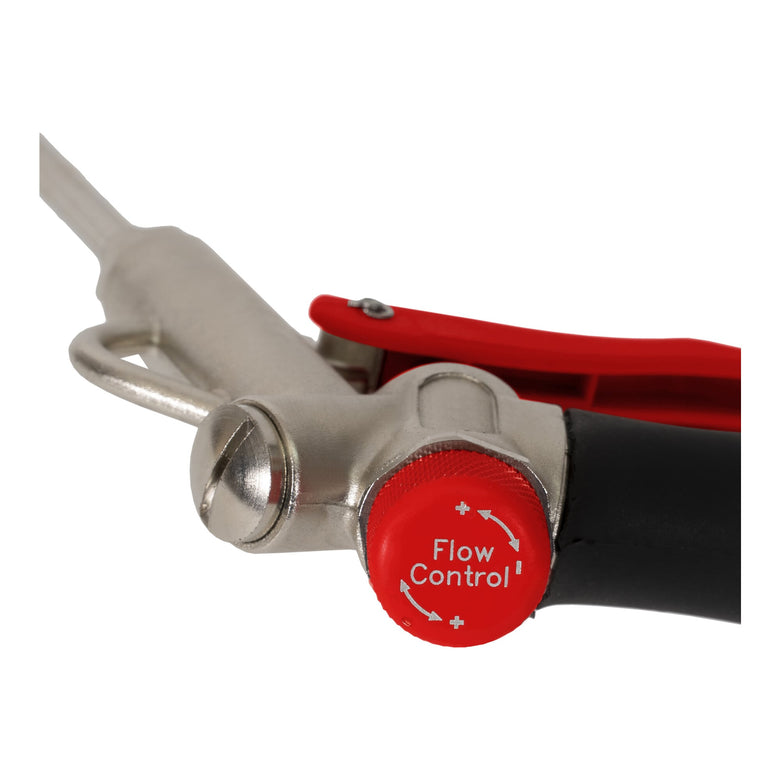 STIER blow gun with interchangeable nozzle and flow control 1/4 inch compressed air gun