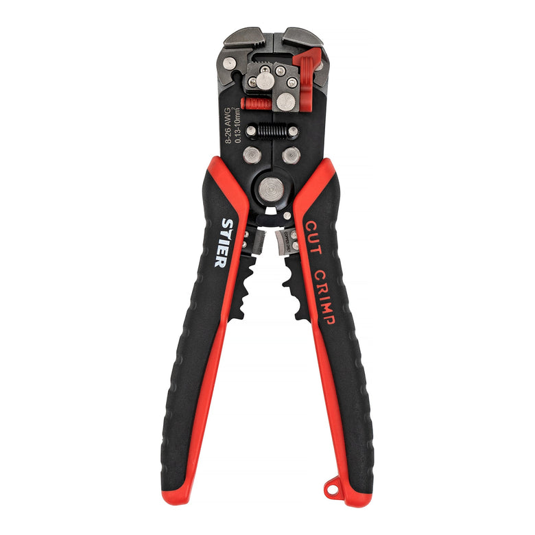 STIER automatic cutting, crimping and stripping pliers with current tester