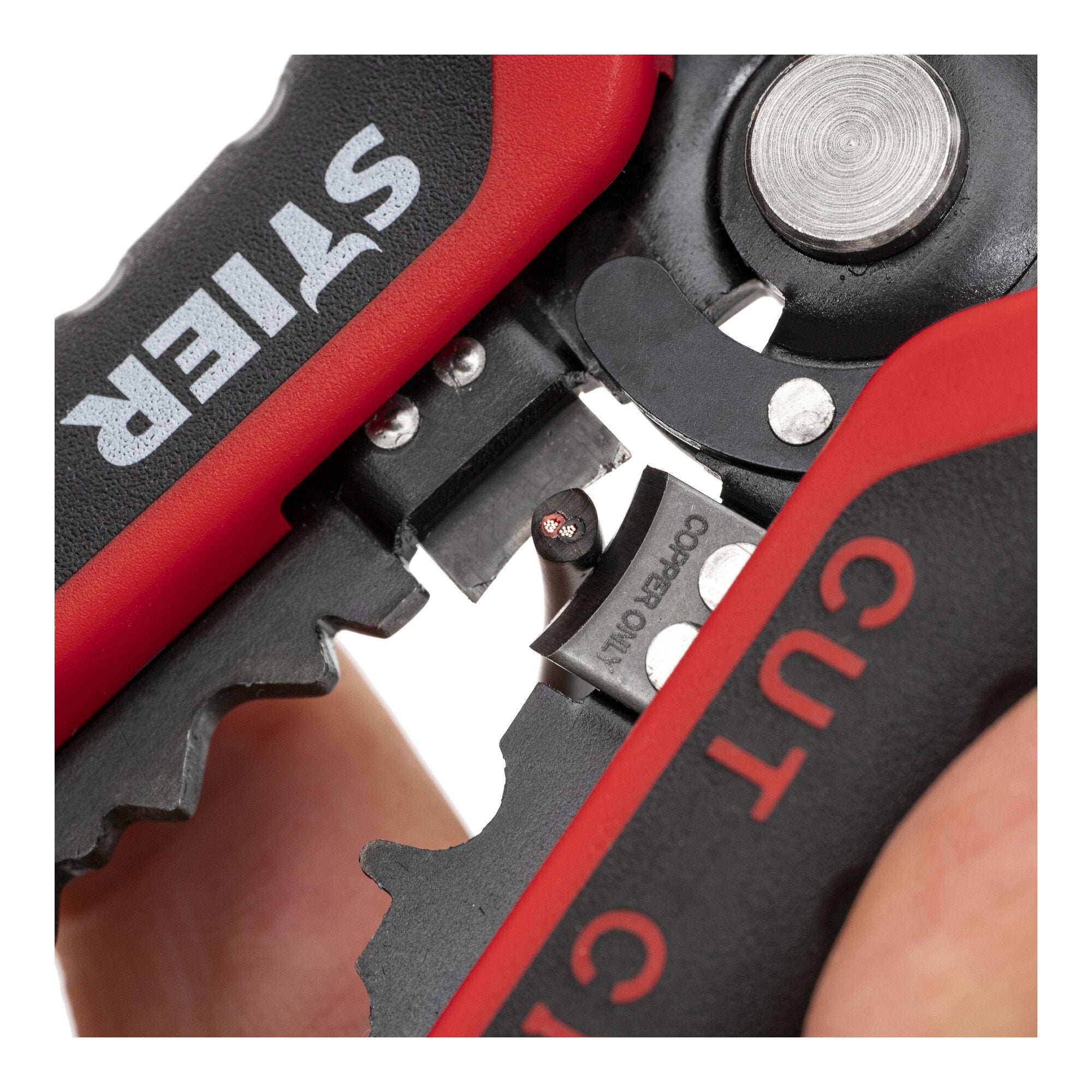 STIER automatic cutting, crimping and stripping pliers with current tester