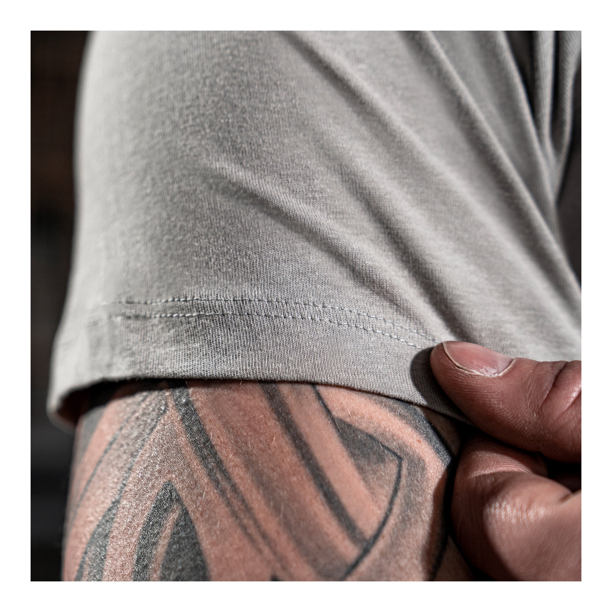 STIER Basic Tee L Ice Grey
