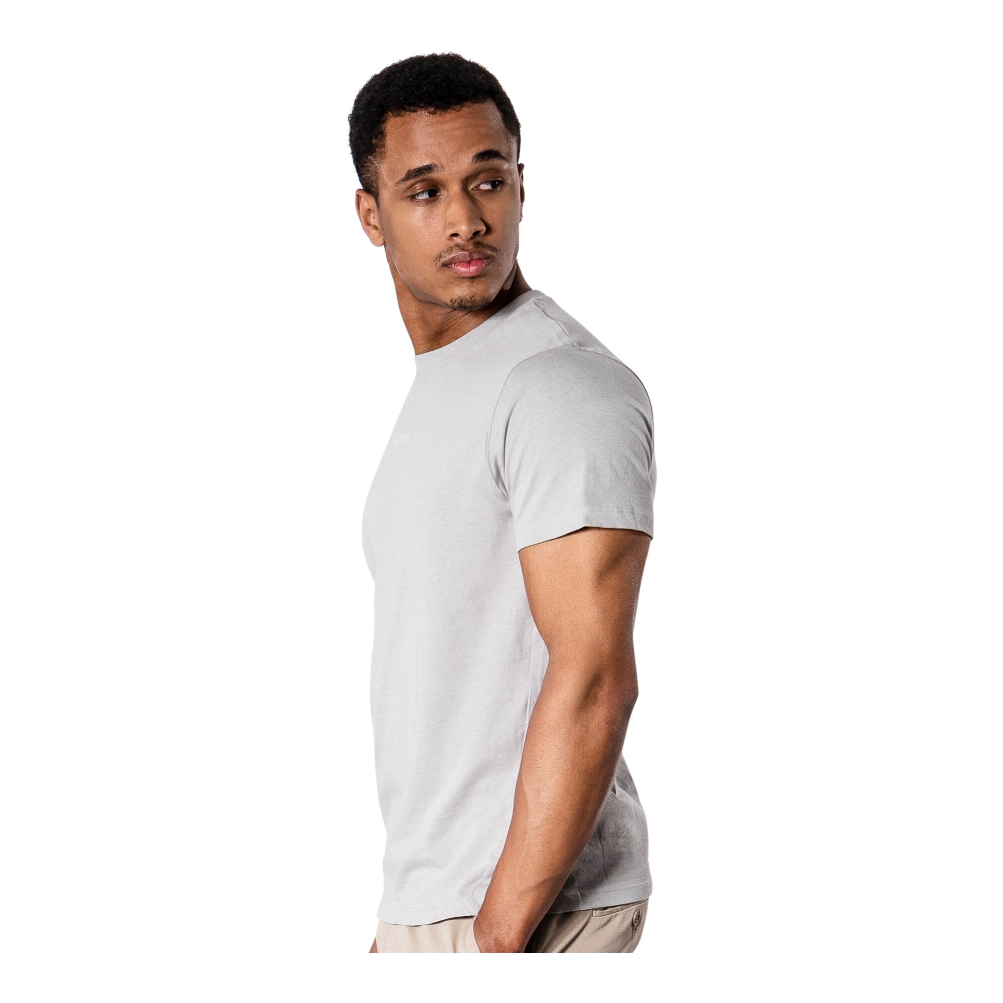 STIER Basic Tee M Ice Grey