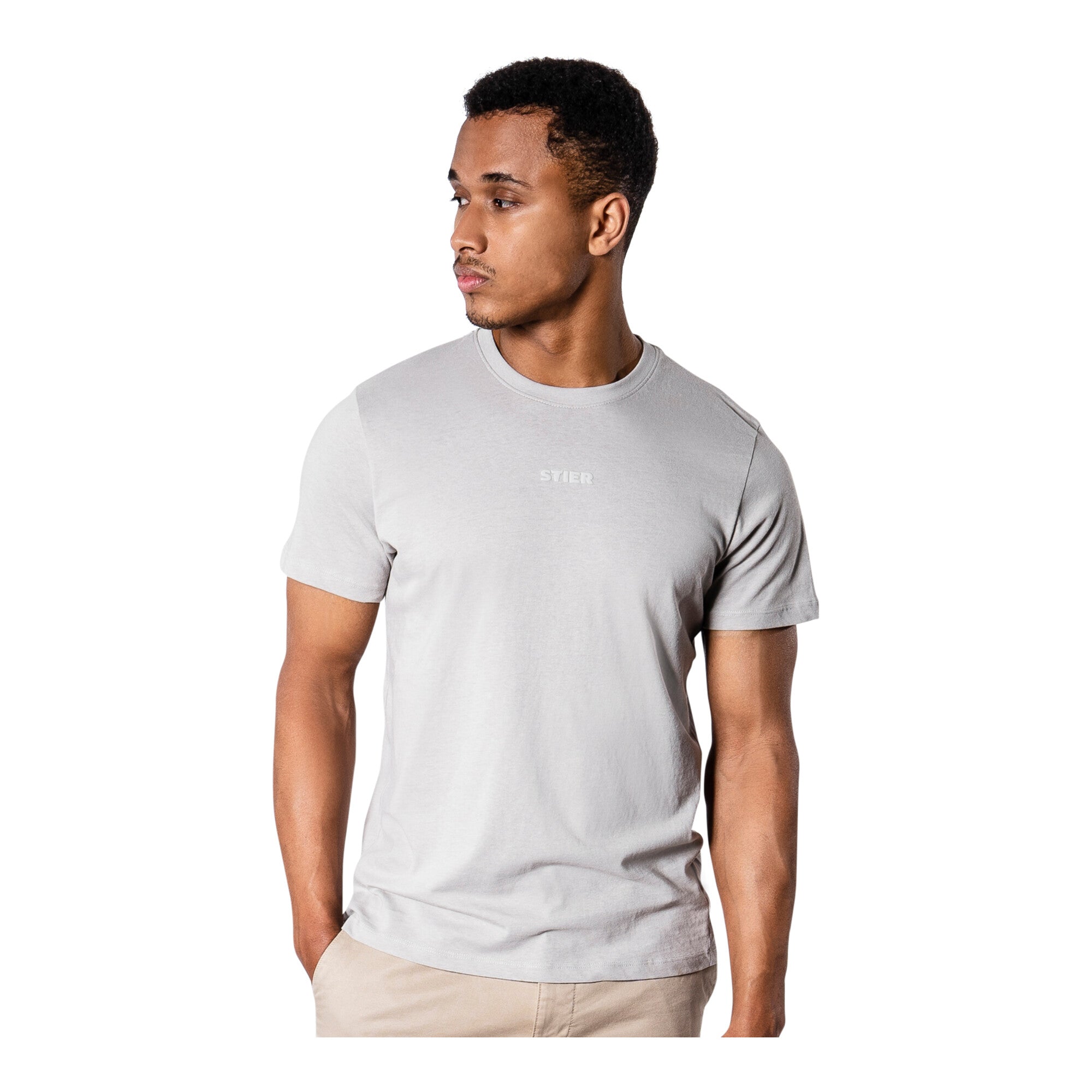 STIER Basic Tee XXL Ice Grey