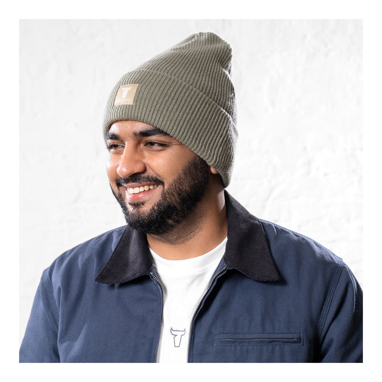 STIER Beanie flex one size olive branch