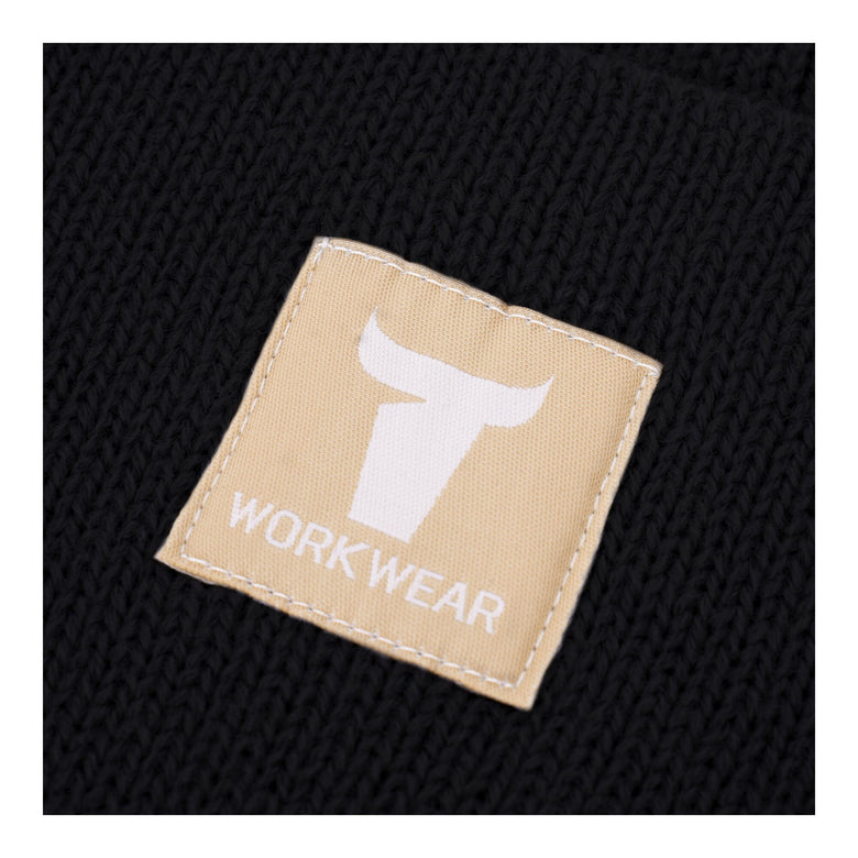 STIER Beanie One Size 7gg Black