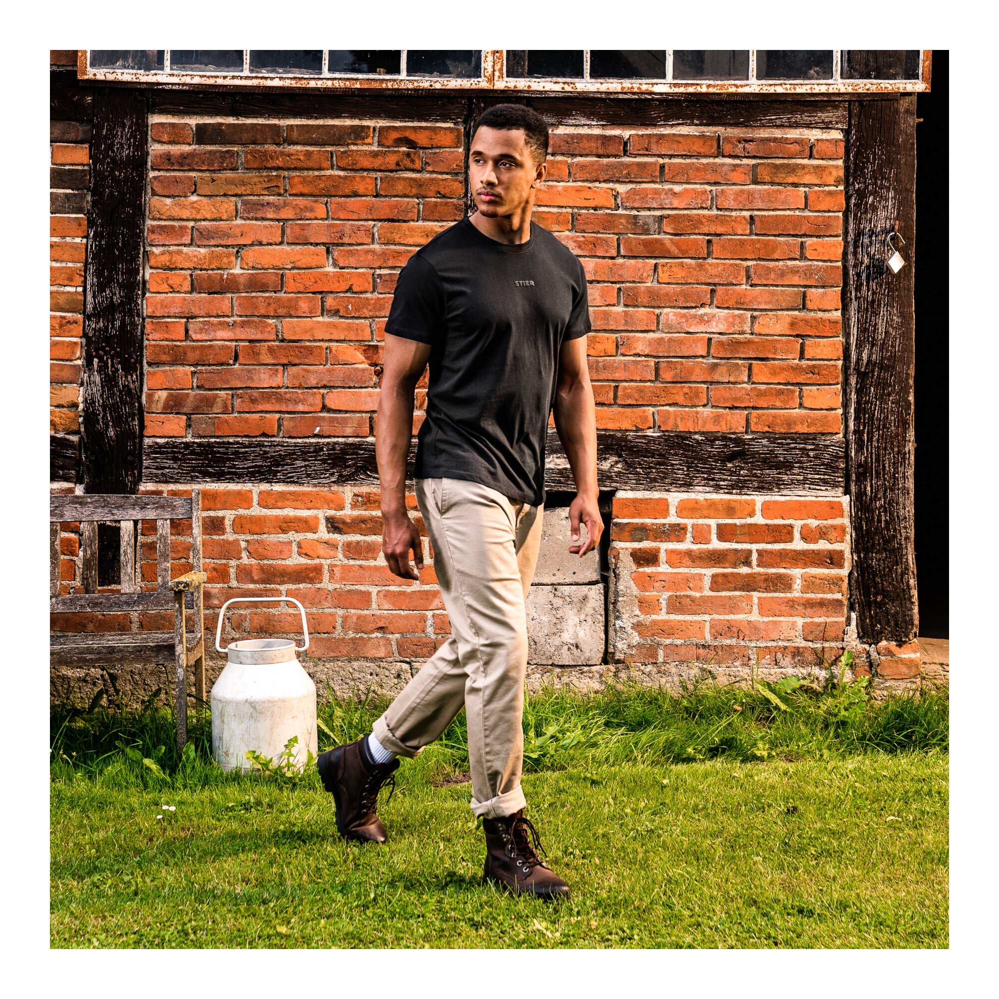 STIER Chino 36/32 Khaki