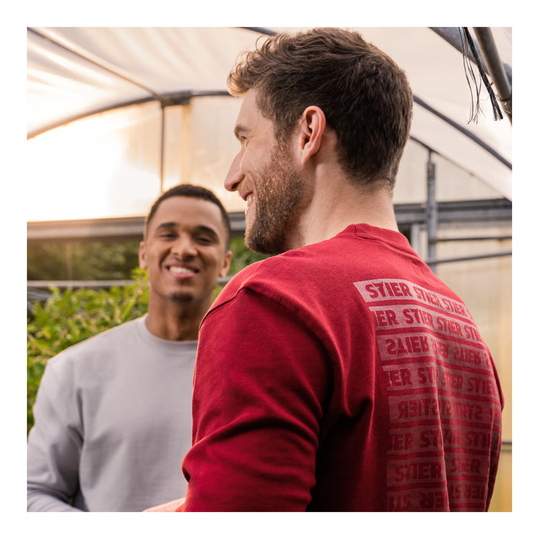 STIER Crew Sweat Style Print XXL Deep Red