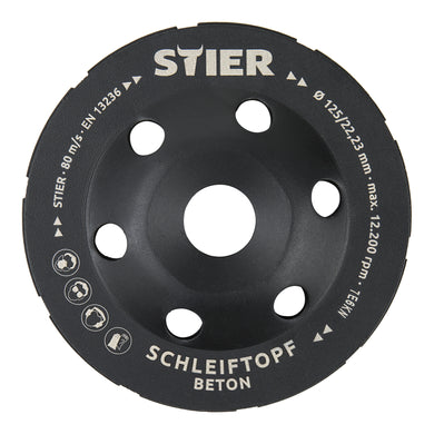 STIER Diamant-Schleiftopf Schleifteller Diamantschleifer Topfschleifer